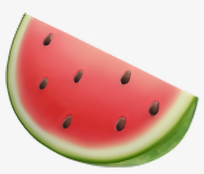 Emoji Watermelon Pasteque Rouge Vert Fruit Apple Iphone, transparent png