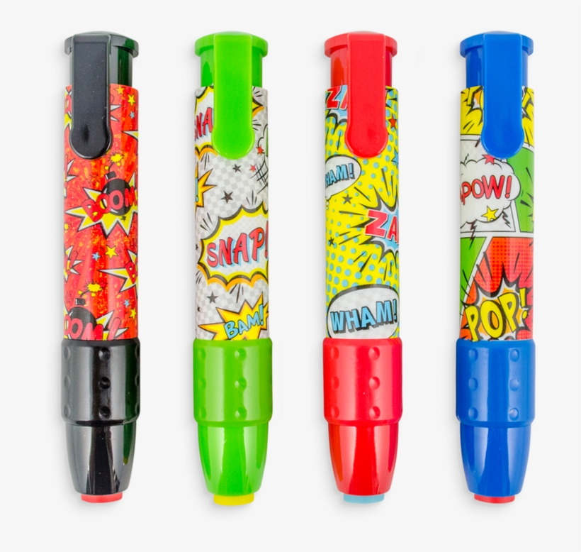 Comic Attack Clickit Erasers - 879426006565, transparent png