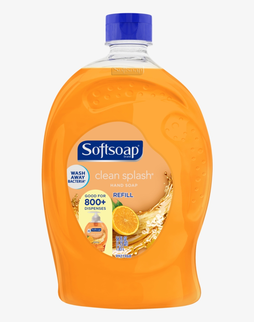 Softsoap Liquid Hand Soap Refill, Clean Splash - Softsoap Hand Soap, Moisturizing, Soothing Aloe Vera, transparent png