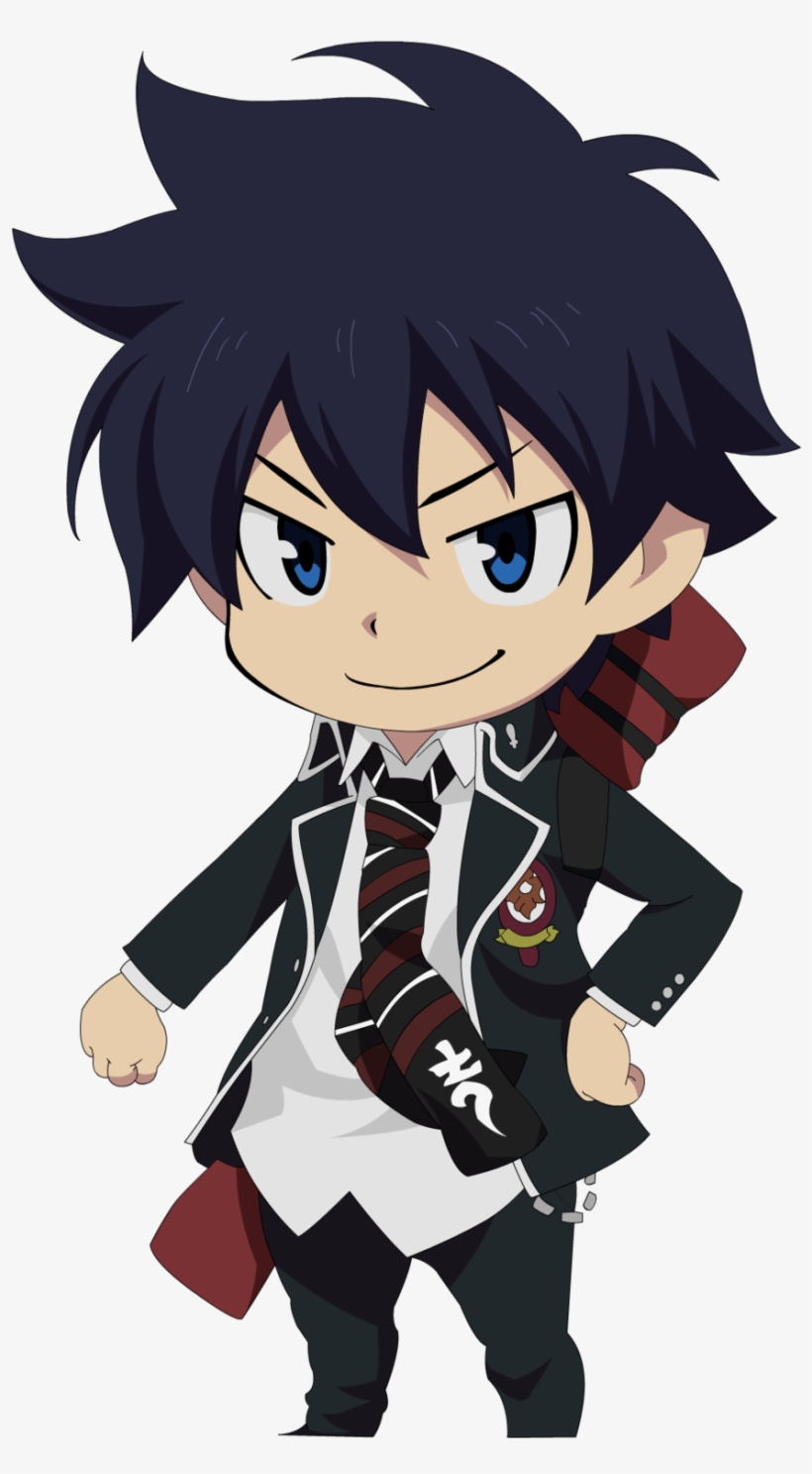 Rin Okumura Chibi - Blue Exorcist Chibi, transparent png