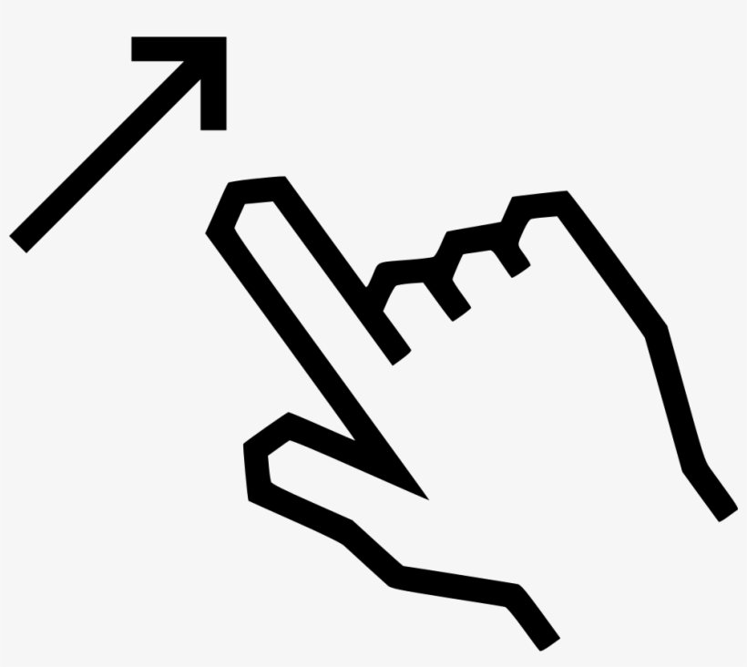 Swipe Up Arrow - Swipe Down Finger, transparent png
