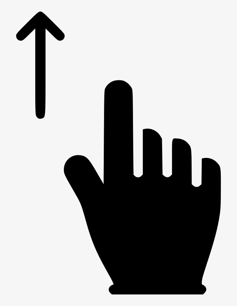 Swipe Up - - Finger - 710x980 PNG Download - PNGkit