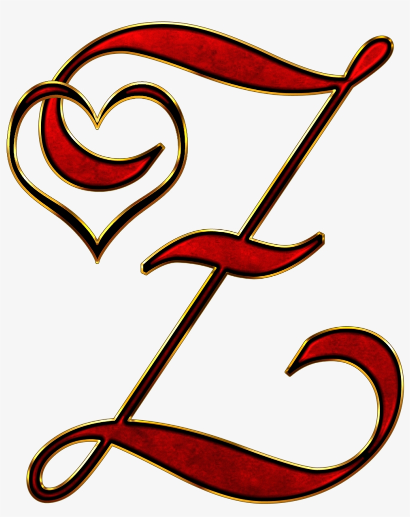 Alphabet Letter Initial, Backgrounds Textures - Z Letter In Heart, transparent png