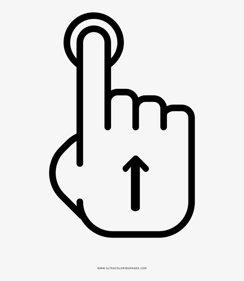 Swipe Up Coloring Page - Coloring Book, transparent png