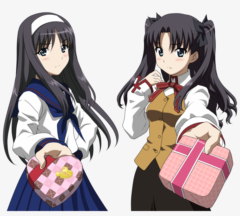 Tsukihime, Fate/stay Night, Tohsaka Rin, Transparent, - プレシャスメモリーズ / カーニバル・ファンタズム / 遠坂 凛 (h) / シングルカード, transparent png