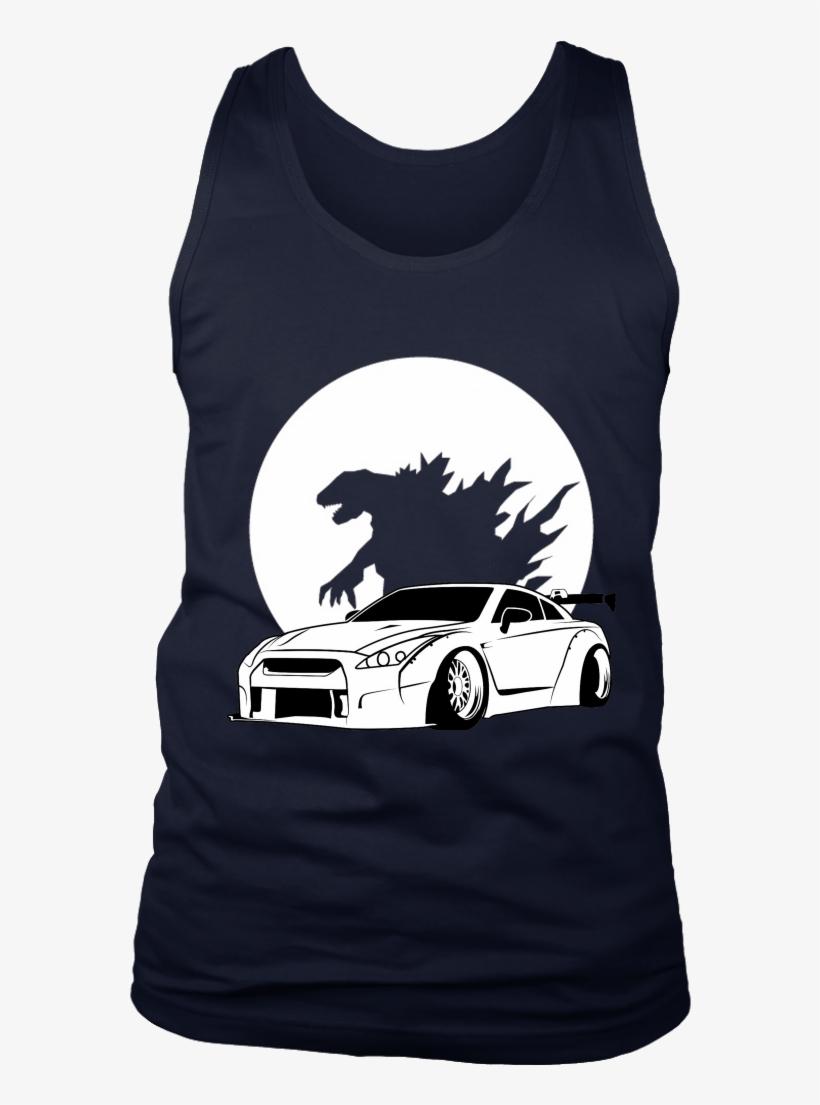 Nissan Gtr Godzilla Skyline R35 Jdm Tuner Tank - T-shirt, transparent png