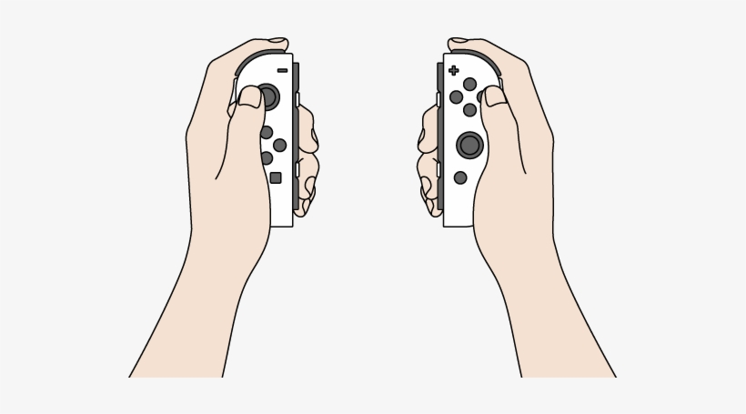 As A Dual-controller Grip - Hold Joycon, transparent png