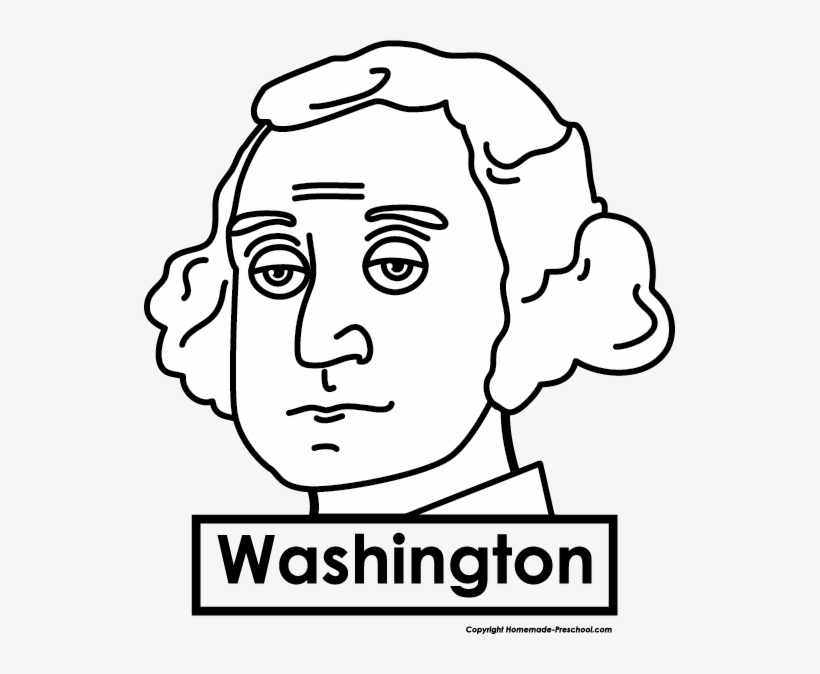 Click To Save Image - George Washington Simple Drawing, transparent png