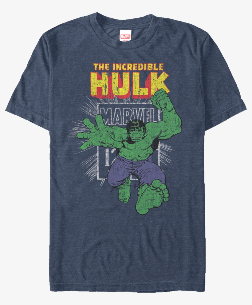 Marvel Stamp Incredible Hulk T-shirt - T-shirt-hulk-12-cent-pose, transparent png
