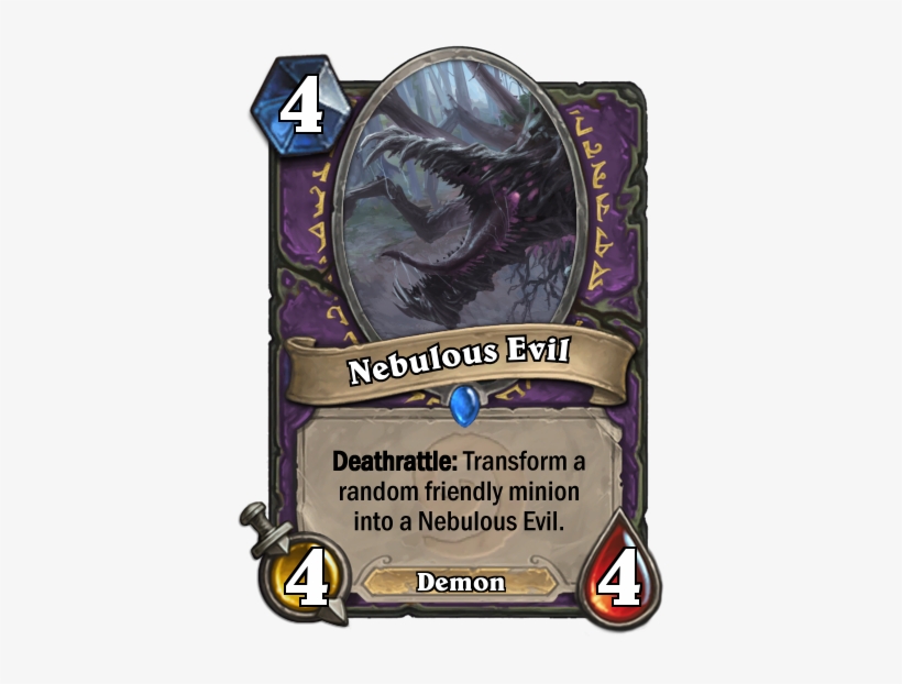 Nebulous Evil, Sticky Warlock Minion - Thanatos Hearthstone, transparent png