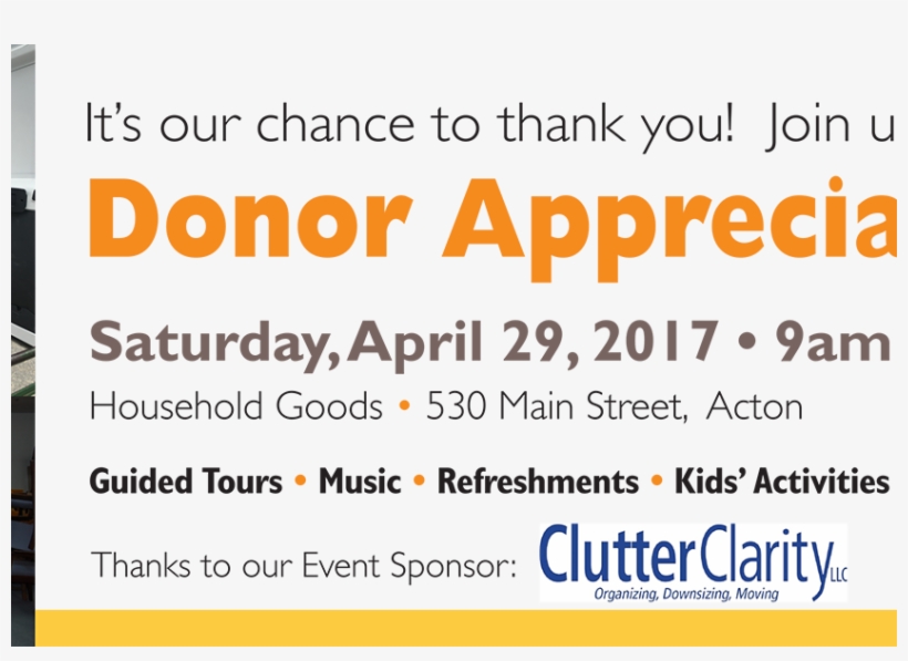 37 Pm 222372 Donor Appreciation Day Banner 4 29 17 - Go Vita, transparent png