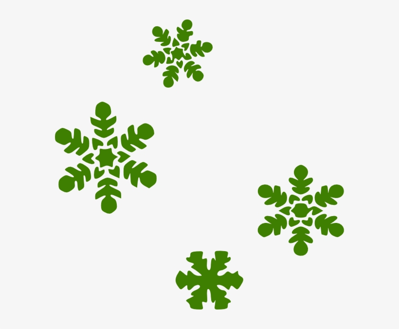 How To Set Use Green Snow Flakes Clipart - Draw A Tiny Snowflake, transparent png