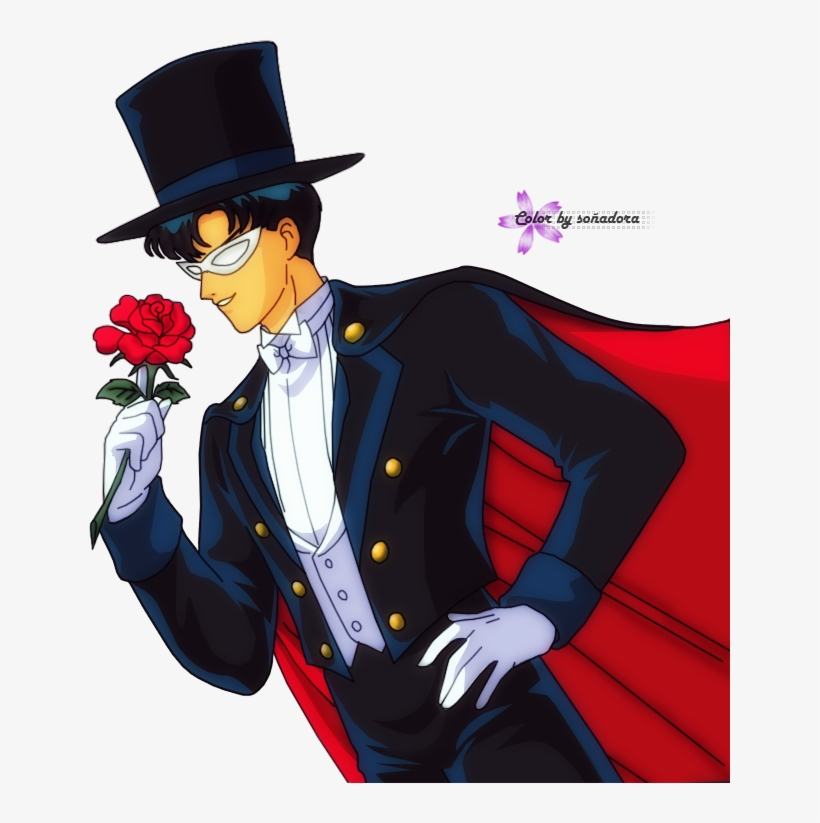 Lineart Color Tuxedo Mask2 By Karenpa-d5kexre - Calendar Ink Sailor Moon 2017 Wall Calendar, transparent png