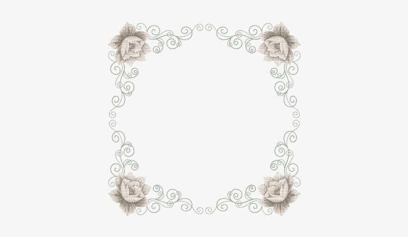 Minou Frame Vintage Flower Gray - Un Caldo Abbraccio Buongiorno, transparent png