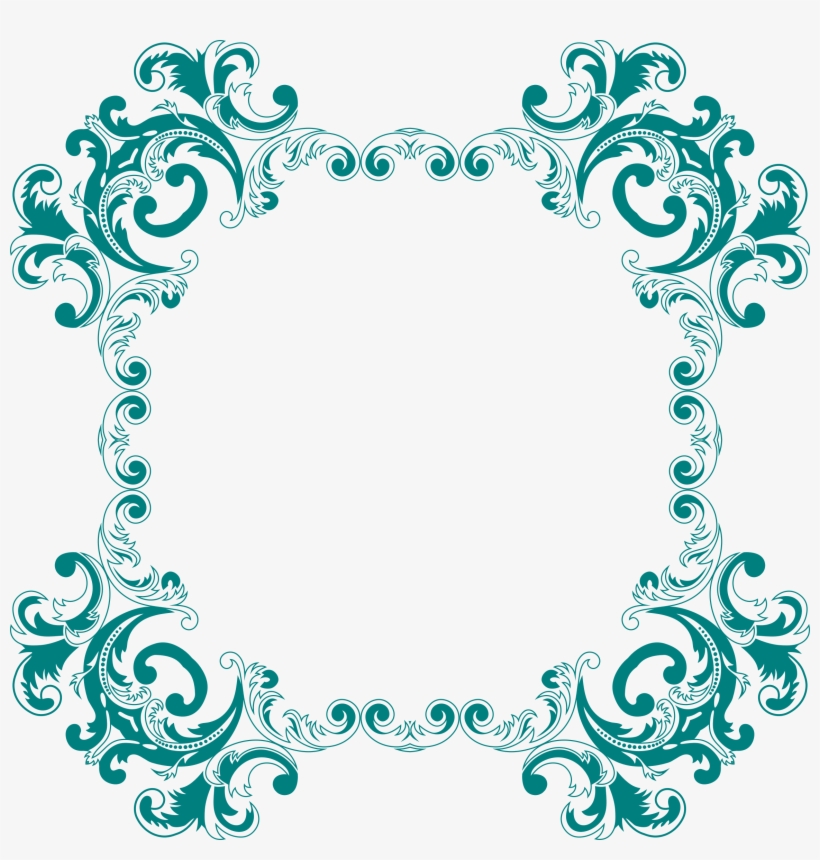 Floral Design Flower Vintage Floral Ornament Computer - Frame Vector Png Vintage, transparent png