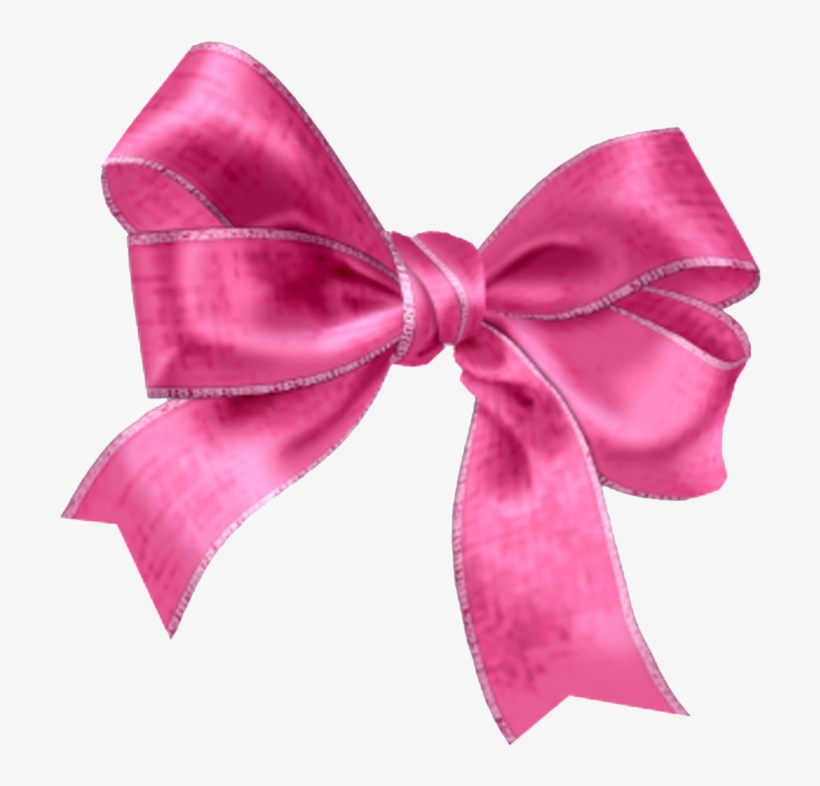 Lazos Png - Pink Ribbon Bow Png, transparent png