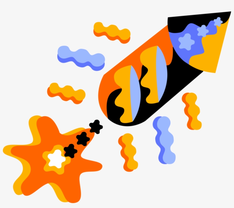 Vector Illustration Of Firecracker Fireworks Noisemaker - Size?, transparent png