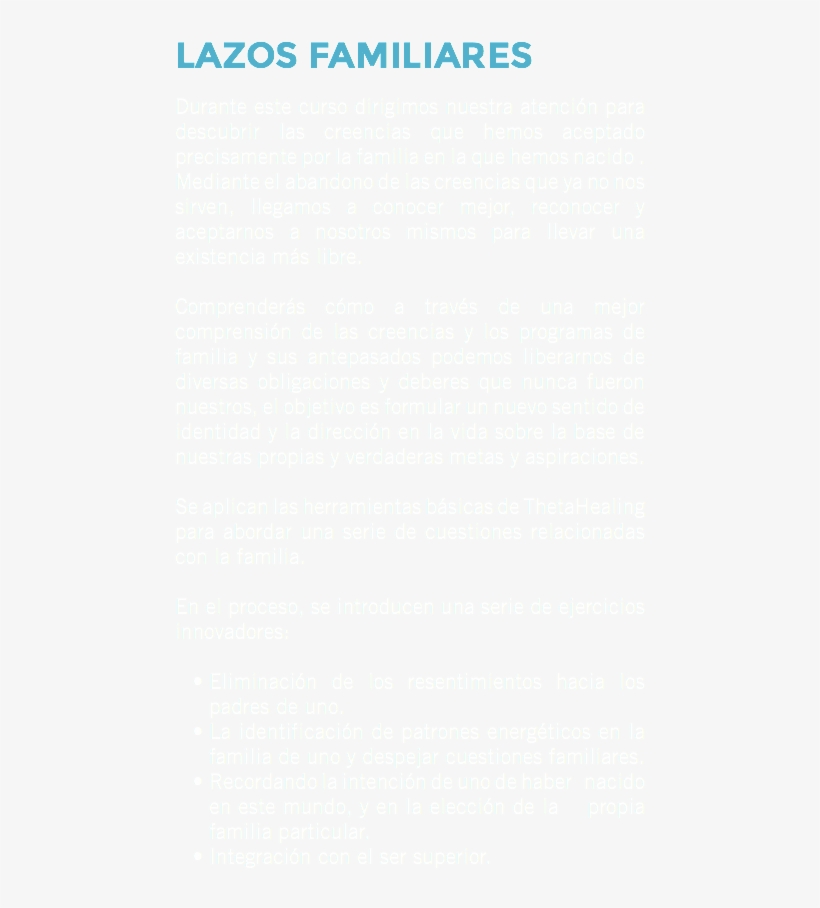 Lazos Familiares Durante Este Curso Dirigimos Nuestra - Belief, transparent png