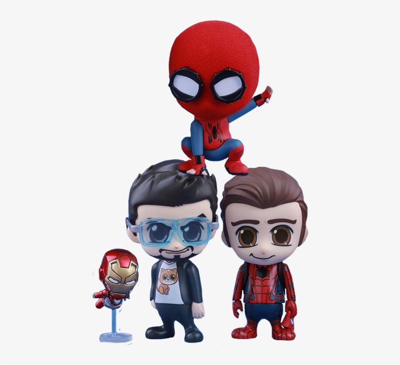 Homemade Suit Spider Man, Peter Parker, Tony Stark - Spider-man: Homecoming - Spider-man Cosbaby Set, transparent png