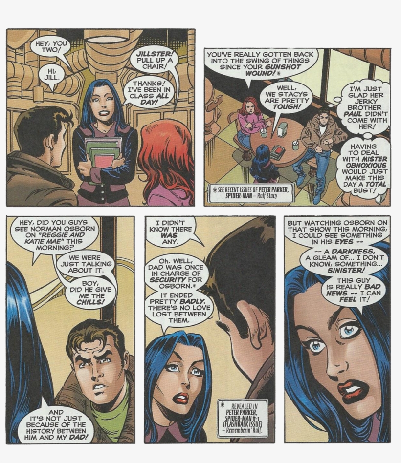 And She Informs Peter And Mary Jane That Her Father, - Peter Parker X Jill Stacy, transparent png