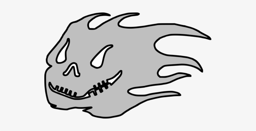 Human Skull Symbolism Ghost Snout Computer Icons - รูป ผี การ์ตูน Png, transparent png