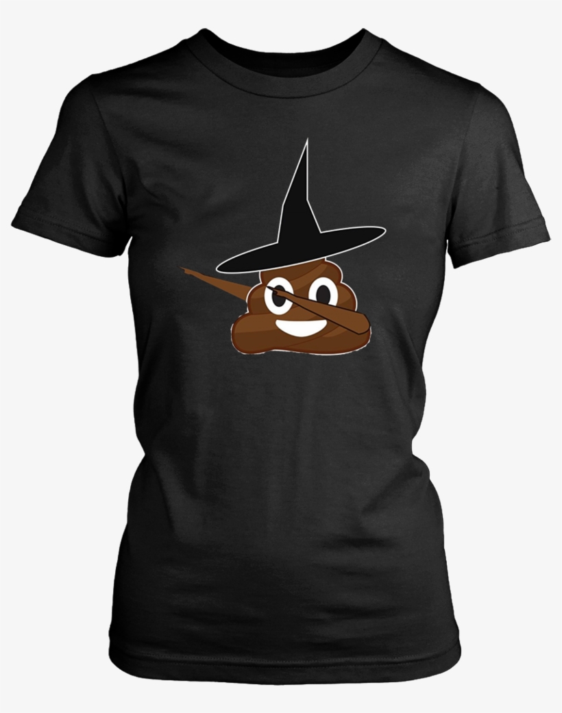 Poop Emoji Witch Hat Dabbing Dance Halloween T-shirt - Too Peopley Outside Shirt, transparent png