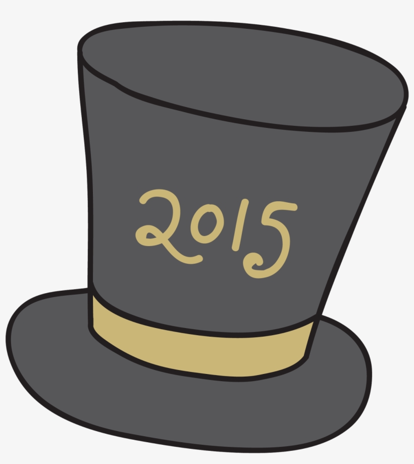 New Year Clipart Top Hat, transparent png