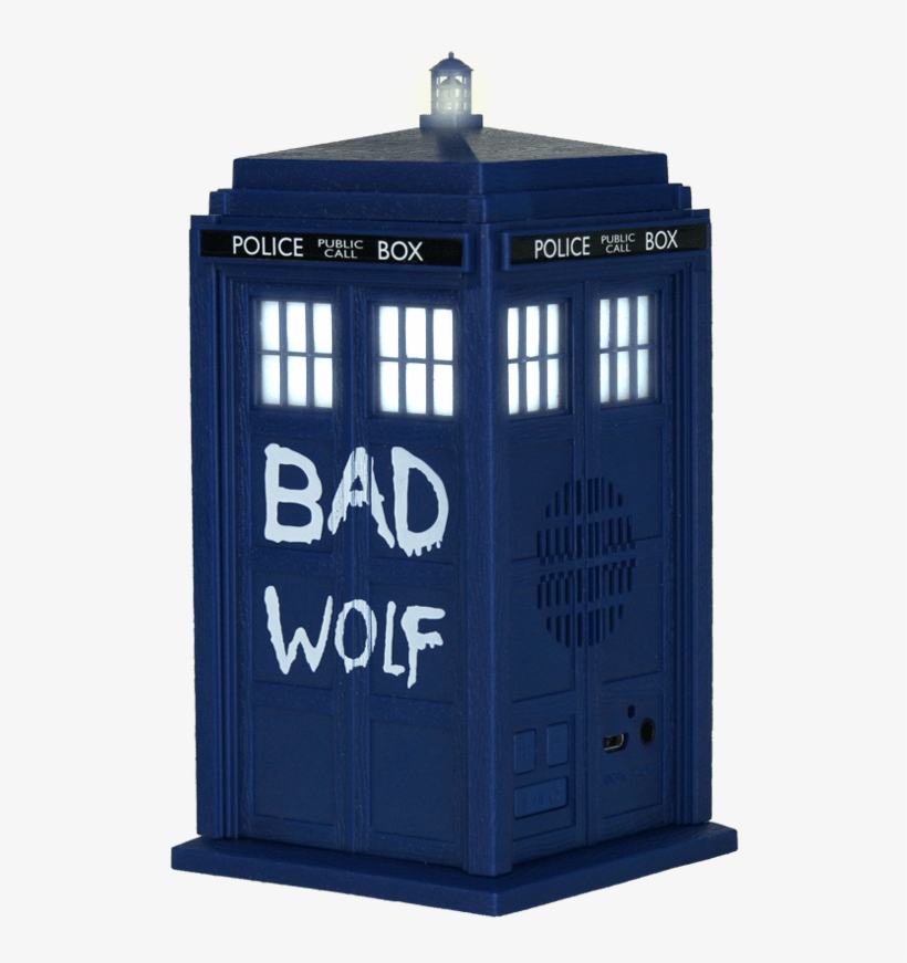 Tardis Bad Wolf - Doctor Who: Bad Wolf Bluetooth Speaker, transparent png