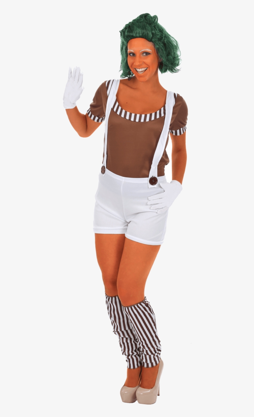 Adult Women's Oompa Loompa Costume - Oompa Loompa Adult Costume, transparent png