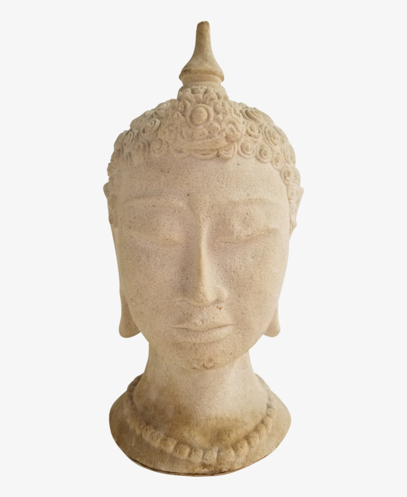 Marble Cast Buddha Bust - Bust, transparent png