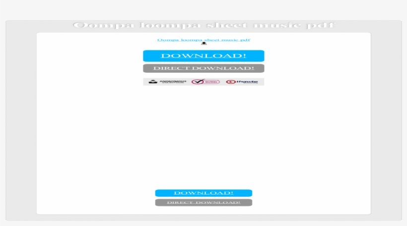 Oompa Loompa Sheet Music Pdf - Islam, transparent png