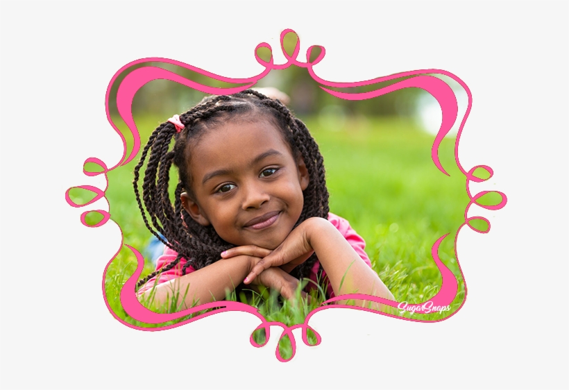 Little Girls Love To Feel Beautiful, Cute, And Pretty - Neon Magic Personalized Photo Cards, transparent png