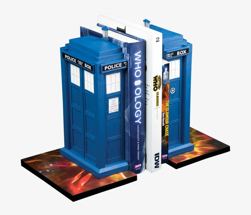 Tardis Bookend Set D - Ikon Collectables Doctor Who - Tardis Bookends (set, transparent png