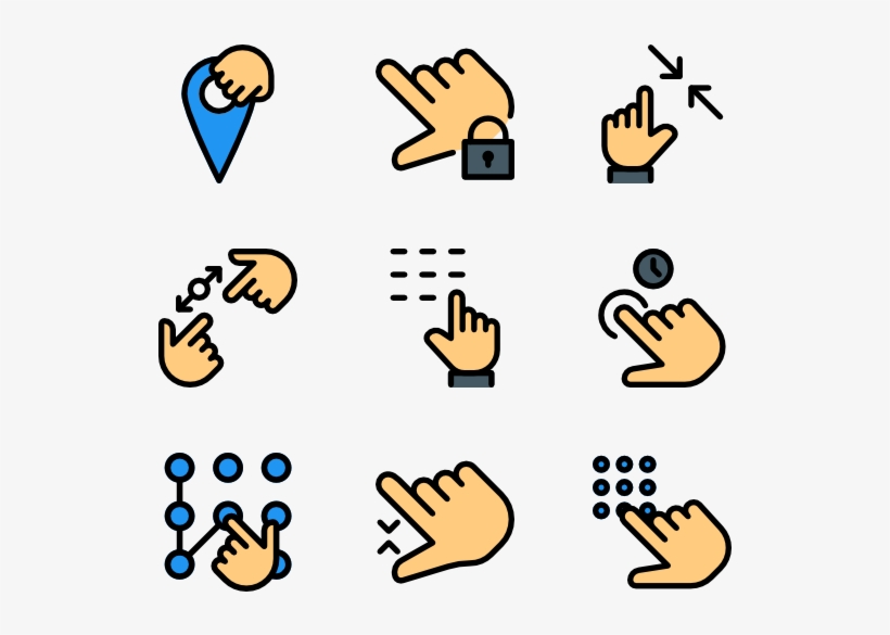Touch Gestures - Friendship, transparent png