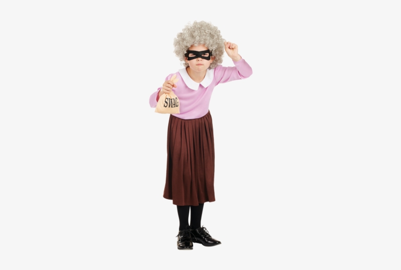 Burglar Granny Costume - Girl World Book Day Costumes, transparent png