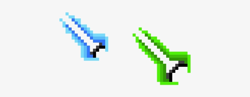 Green Energy Sword New - Pixel Energy Sword, transparent png