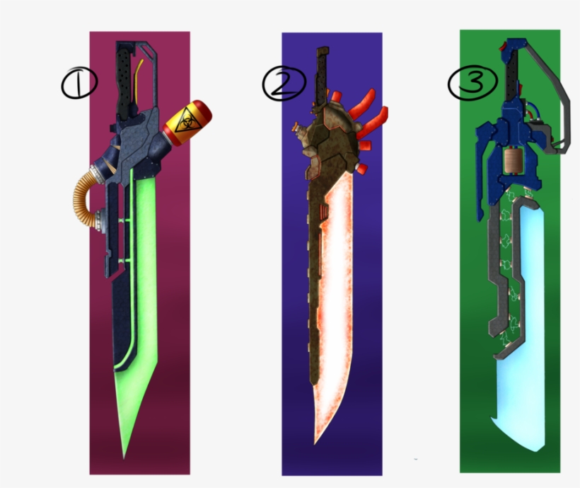 Energy Swords 1 By Solidified-light On Deviantart - Digital Art, transparent png