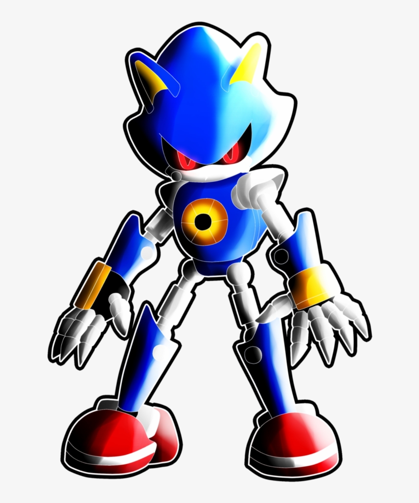Metal Sonic By Crazyllama95 - Pinterest, transparent png