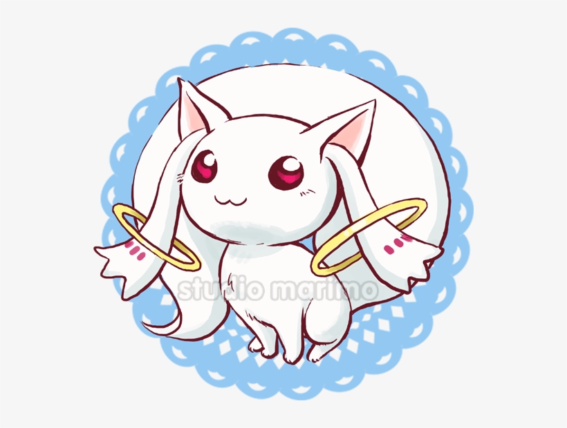 Puella Magi Madoka Magica By Studiomarimo On Deviantart - Kyubey // Puella Magi Madoka Magica // Acrylic Keychain, transparent png
