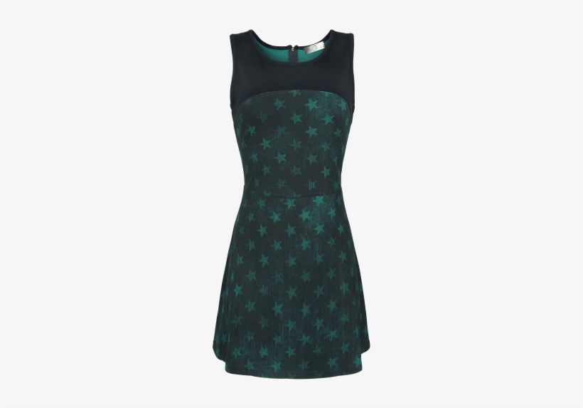 Grunge Star Skaterdress Vestido Corto Petroleo-negro - Gasoline, transparent png