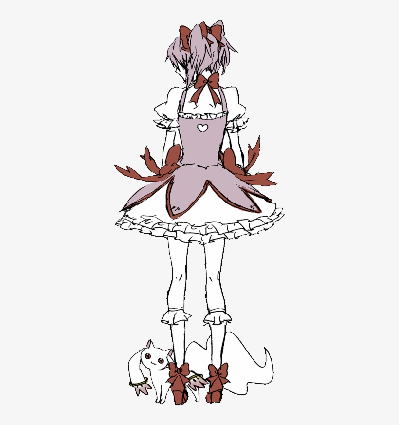 Puella Magi Madoka Magica Transparent Madoka Kaname - Kyubey Madoka Kaname Png, transparent png