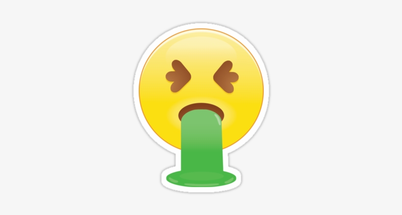 Emoji World "vomiting Emoji" Stickers By Thesocialbomber - Vomiting, transparent png