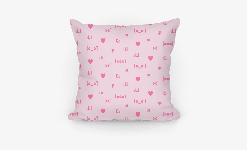 Emoji Pink Pattern Pillow - Human, transparent png