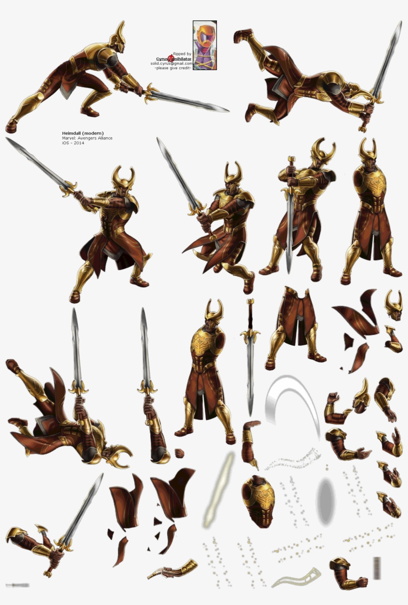 Click To View Full Size - Heimdall Sprites, transparent png