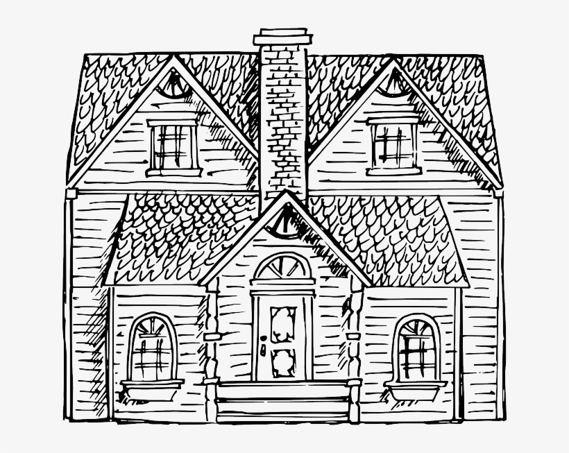 Buildings - Victorian House Easy To Draw, transparent png