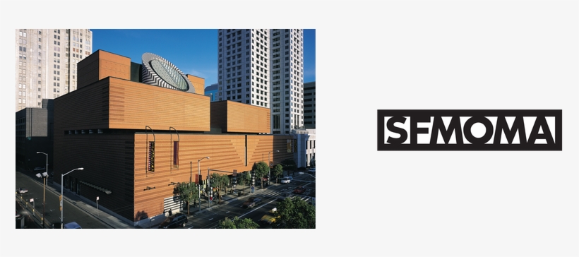 A Large Brick Building With A Black And White Oculus - Francisco Museum Of Modern Art, transparent png