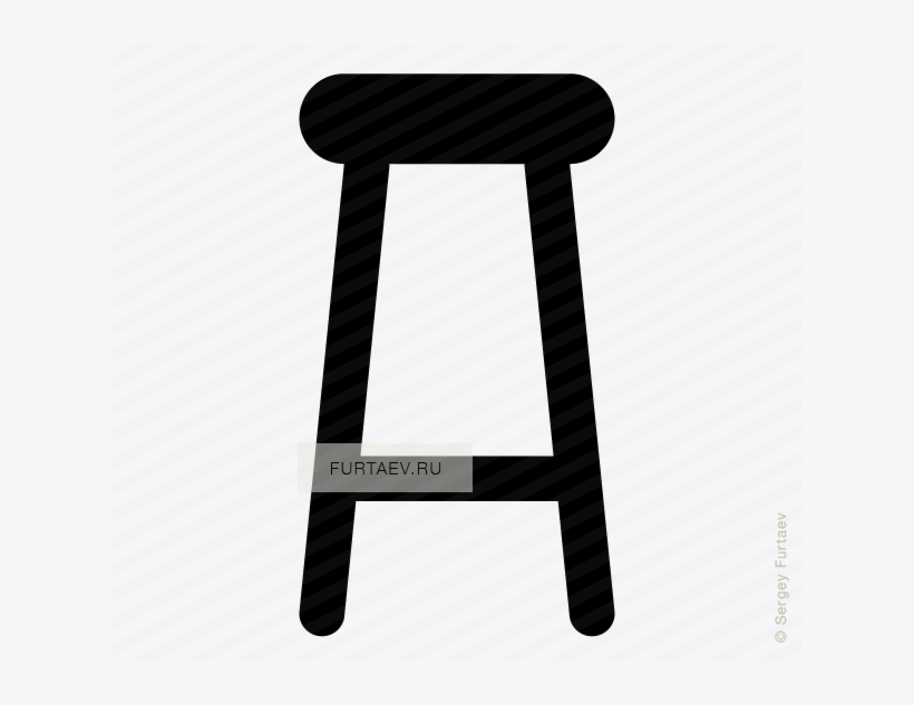 Bar Stool Icon - Bar Stool, transparent png
