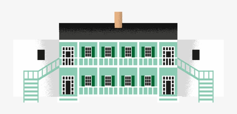 This Georgian-style Stone House Was Once Part Of A - United States Of America, transparent png