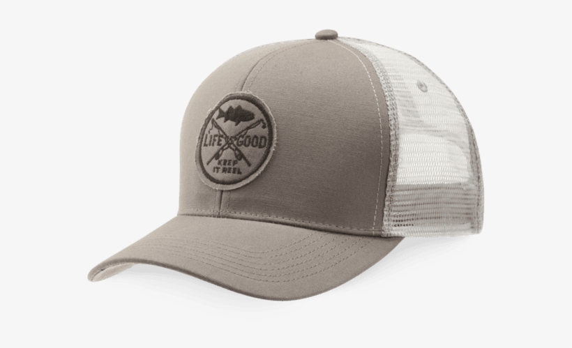 Life Is Good Fishing Hard Mesh Back Chill Cap Hat -, transparent png