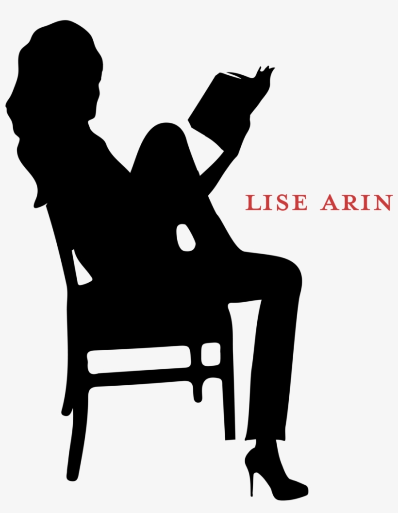 Lise Arin Logo Silhouettes Final Logo - Person Reading Silhouette Png, transparent png
